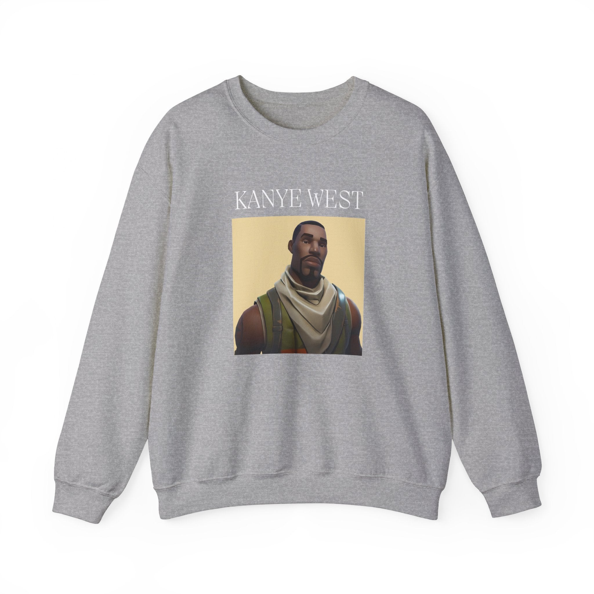 Kanye West Fortnite Fun Unisex Sweatshirt, Heavy Blend™ Crewneck Featuring Meme Graphics, Gamer &amp; Music Fan Merch