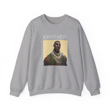 Kanye West Fortnite Fun Unisex Sweatshirt, Heavy Blend™ Crewneck Featuring Meme Graphics, Gamer &amp; Music Fan Merch