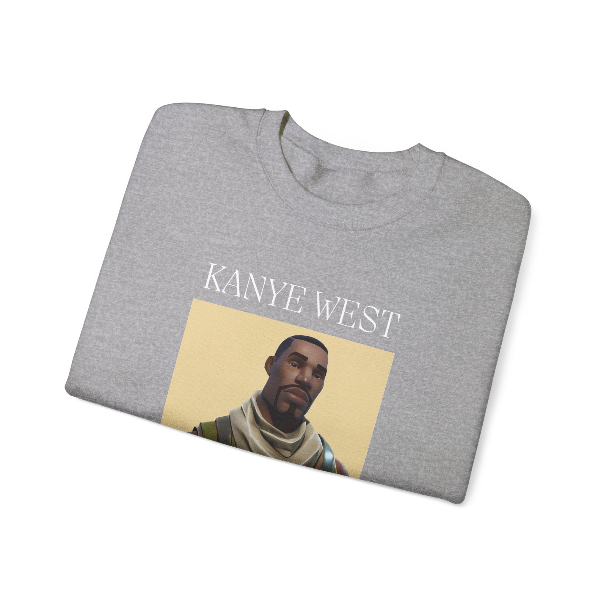 Kanye West Fortnite Fun Unisex Sweatshirt, Heavy Blend™ Crewneck Featuring Meme Graphics, Gamer &amp; Music Fan Merch