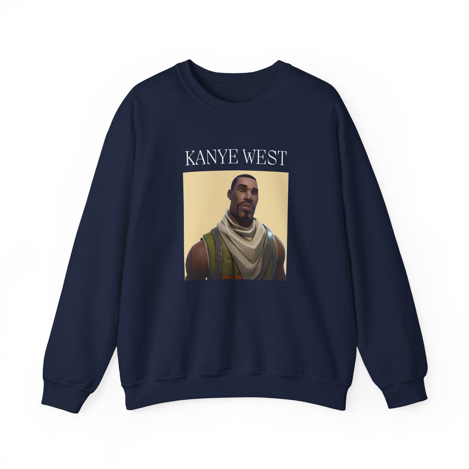 Kanye West Fortnite Fun Unisex Sweatshirt, Heavy Blend™ Crewneck Featuring Meme Graphics, Gamer &amp; Music Fan Merch